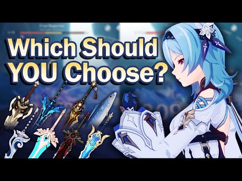EULA BEST WEAPONS Comparison! F2P to P2P Claymores Damage Test & Analysis | Genshin Impact 2.3