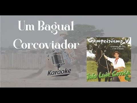 Um Bagual Corcoviador - karaokê playback original c/ letra - João Luiz Correa