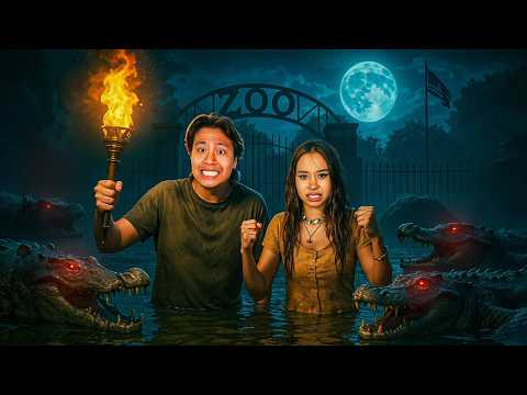 Surviving 24 Hours At An Abandoned Zoo...