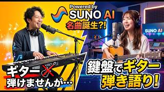 【鍵盤でギター？】ギターが弾けないキーボーディストがSuno AIを使って「弾き語り」に挑戦してみた！