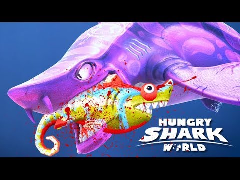 NEW DARK MAGIC SHARK vs SHARKELEON (HUNGRY SHARK WORLD vs EVO)