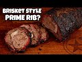 Prime Rib Smoked Like A Brisket Prime Rib Experiment