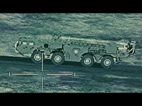 Ballistic Missile Military Artillery Convoy Destroyed By Apache - AH-64D - DCS