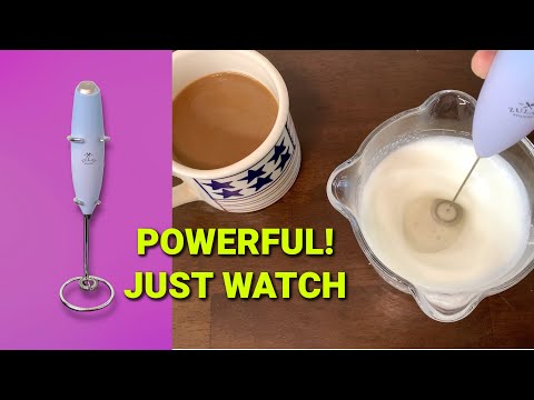 How to Froth Like a Pro with the Zulay Handheld Milk Frother!