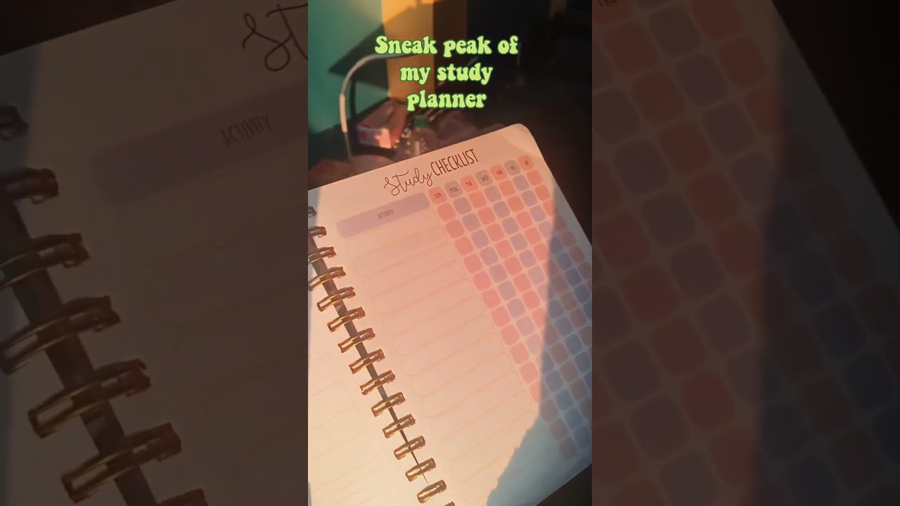 Detailed video coming soon #studyplanner #planner #2025 #stationary