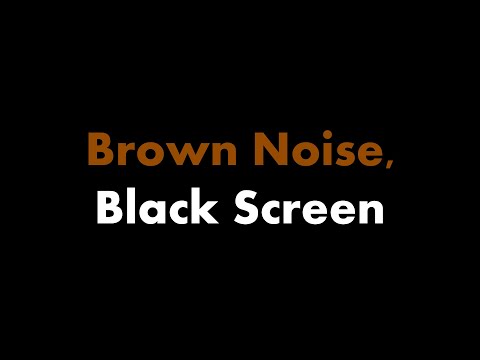 🔴 Brown Noise, Black Screen 🟤⬛ • Live 24/7 • No mid-roll ads