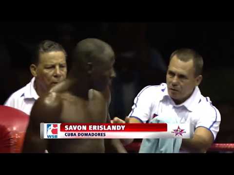 91kg Erislandy SAVON (Domadores de Cuba) vs Amine AZZOUZI (Morocco Atlas Lions)