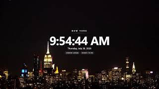 ENDED STREAM — New York Eastern Time Clock | Archived Replay