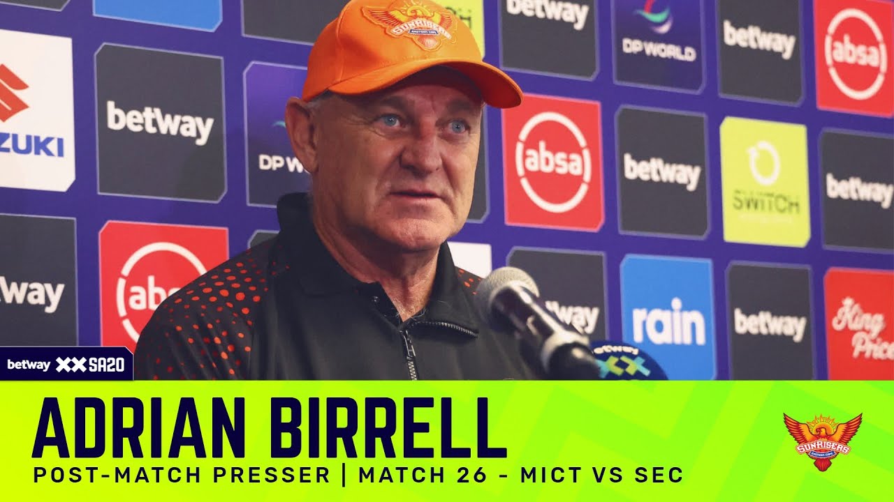 Adrian Birrell, Sunrisers Eastern Cape | MICTvSEC Post-match presser