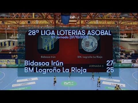 LIGA LOTERIAS ASOBAL J05 Bidasoa Irún - BM Logroño La Rioja 27 - 25