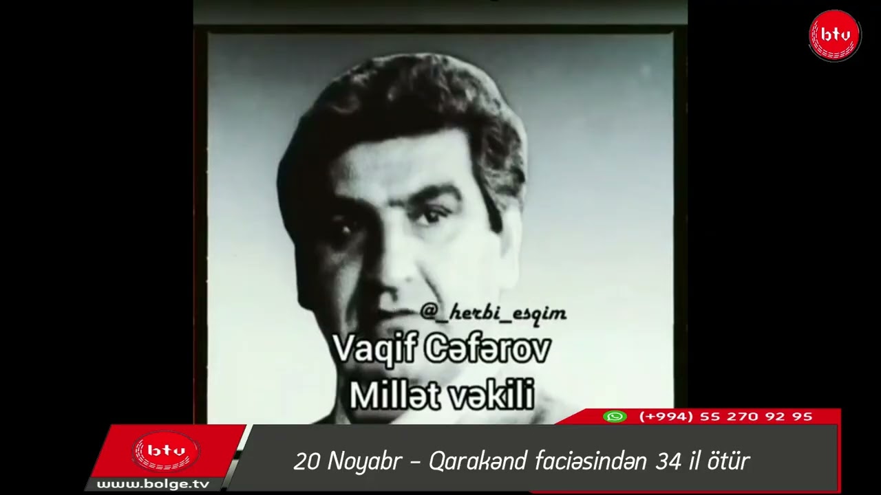 20 Noyabr - Qarakənd faciəsindən 34 il ötür