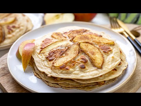 Apfel-Pfannkuchen | Omas köstliche Apfelpfannkuchen Rezept
