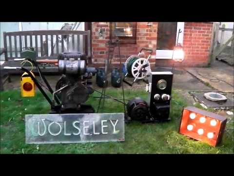 Thumbnail for Wolseley Stationary Engine & Crompton Generator by Car