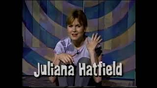 Juliana Hatfield guest hostessing &amp; For The Birds video on MTV 120 Minutes (1994.05.22)