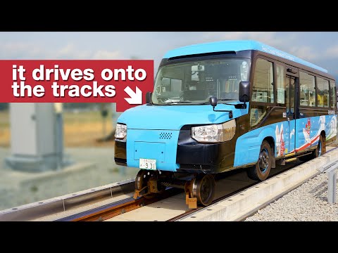 The Ultimate Hybrid - The Bus that Turns into a Train!