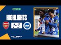 EFL Cup Highlights Arsenal 1 Albion 3