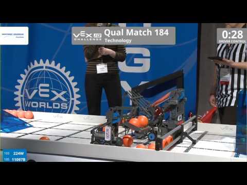 VEX Worlds 2016 - VEXIQ Elementary School - Technology - Qual 184 (224W 11097B) 116