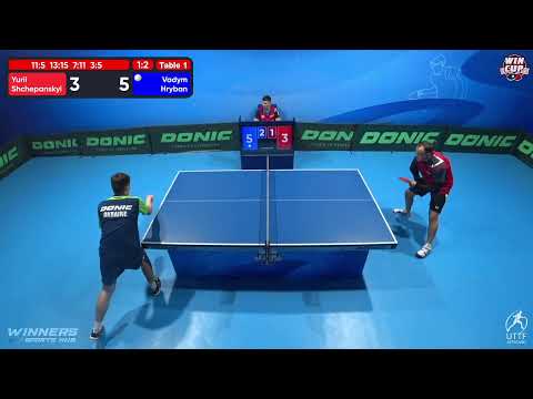 22:30 Yurii Shchepanskyi 1- 3 Vadym Hryban West 5 WIN CUP 14.11.2022 | TABLE TENNIS WINCUP