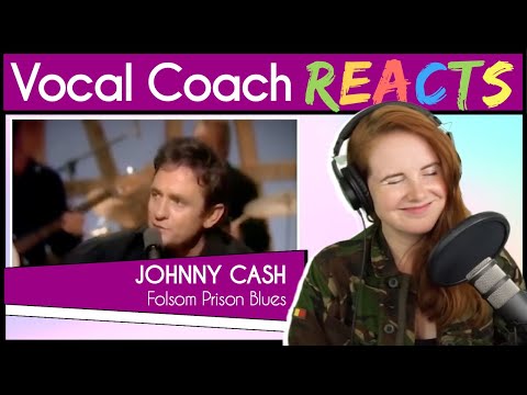 Vocal Coach reacts to Johnny Cash - Folsom Prison Blues (Live)