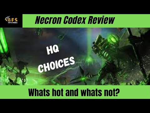 Necron codex review HQ choices whats hot and whats not? #2