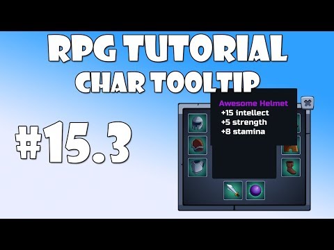 #15.3 Unity RPG Tutorial - Char tooltip