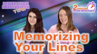Tips for Memorizing Lines