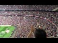 Bubbles at Wembley, West Ham fans 