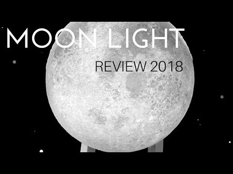 Moon Luna night light review 3D printed