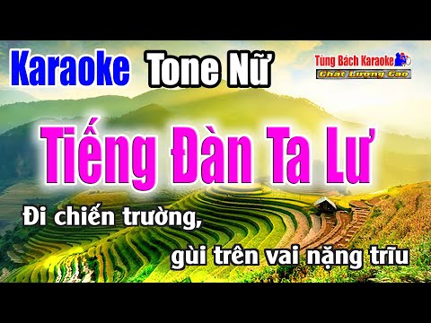 Tiếng Đàn Ta Lư || Karaoke Beat Chuẩn ( Tông Nữ ) Karaoke Nhạc Sống Tùng Bách