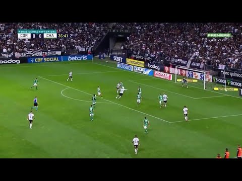 Jô 77 finaliza e Keiller goleiro da Chapecoense defende!! Corinthians x Chapecoense
