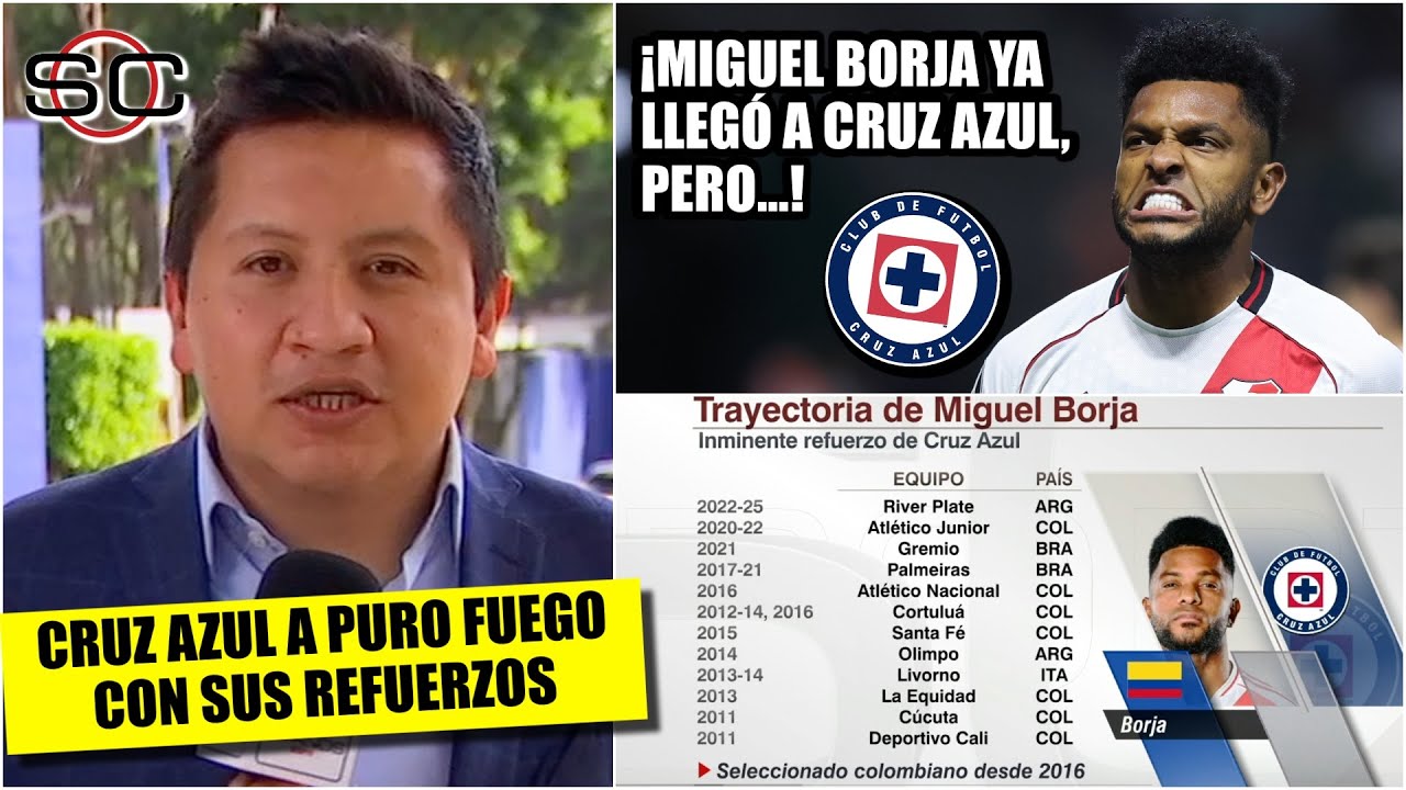 CRUZ AZUL EN CANDELA con su MOVIMIENTO DE FICHAS. MIGUEL BORJA a la espera de firma | SportsCenter