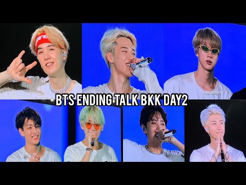 190407 BTS ENDING TALK | BTS Love Yourself in Bangkok [ Day 2 ]