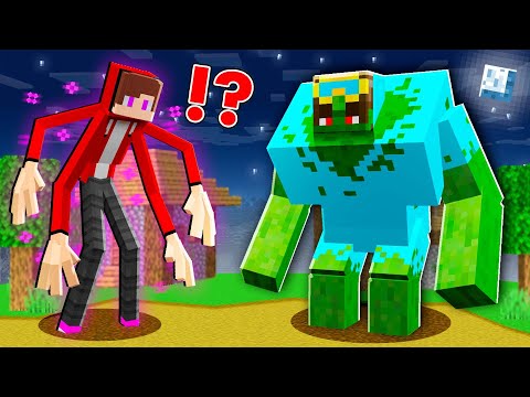 JJ and Nico Became ENDERMAN and ZOMBIE MUTANT in Minecraft Challenge - Maizen JJ and Mikey