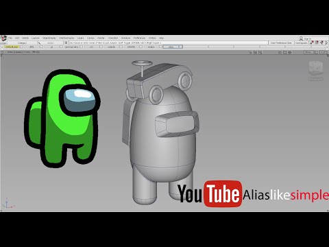 Among Us! Alias Autodesk tutorial