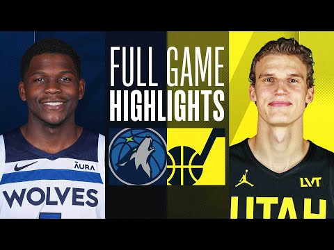 TIMBERWOLVES at JAZZ FULL GAME HIGHLIGHTS March 18, 2024