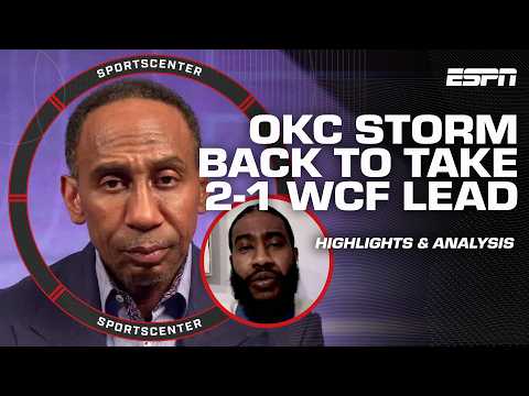 FULL REACTION to Thunder-Spurs WCF Game 3 🚨'OKC HAS ALL THE ANSWERS!' - Stephen A. | SportsCenter