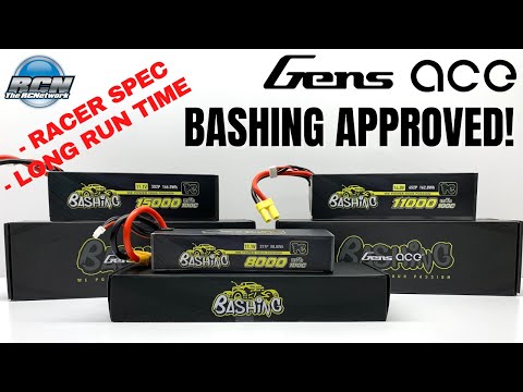NEW! GensAce "Bashing" Series Lipo RC Batteries Review Best for Arrma 3s/6s/8s RTR's