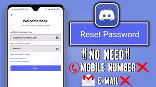How To Reset Discord Account without Email or Phone Number | Recover Discord Account