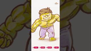 Easy Hulk Drawing for Kids | Step-by-Step Superhero Sketch Tutorial | Art Train
