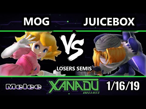 S@X 285 SSBM - MoG (Peach) Vs. Juicebox (Sheik)  - Smash Melee Losers Semis