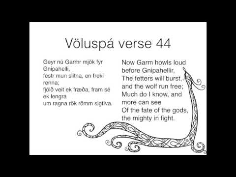 Völuspa, Einar Selvik - with lyrics and english translation