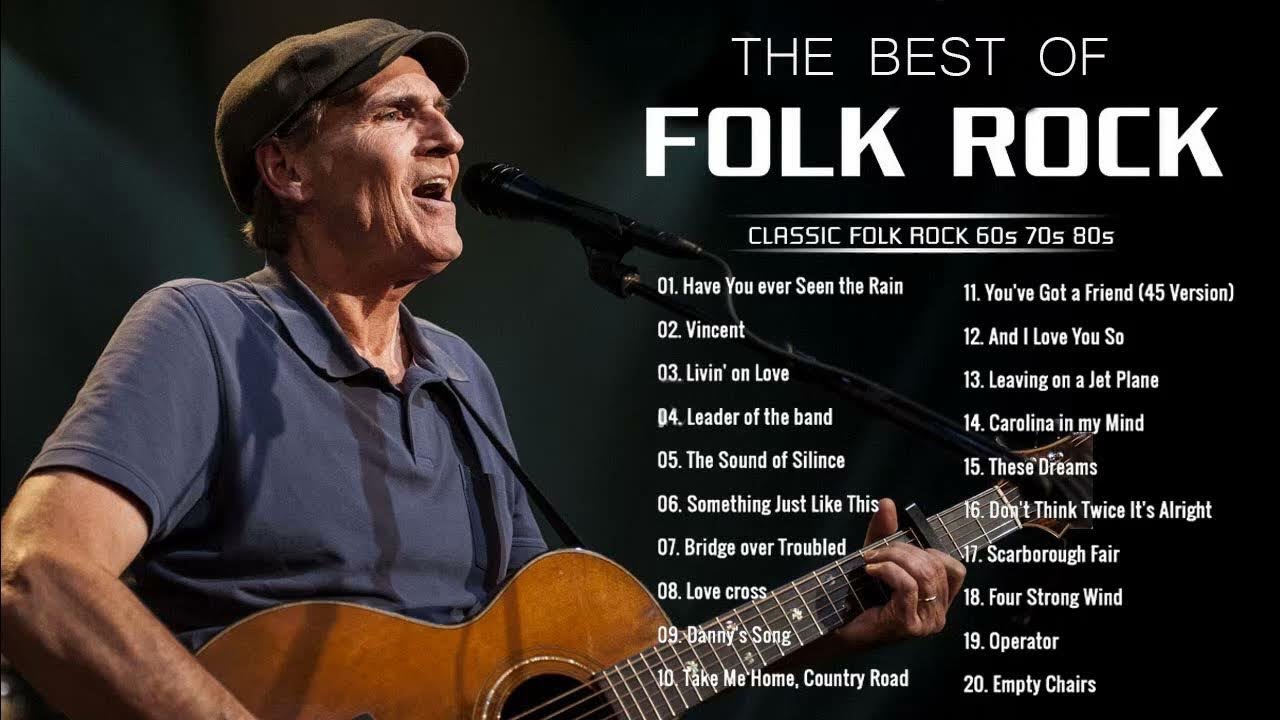 Neil Young, James Taylor, Simon & Garfunkel, J. Denver, Bob Dylan 🎶 Folk & Country Music 70s 80s