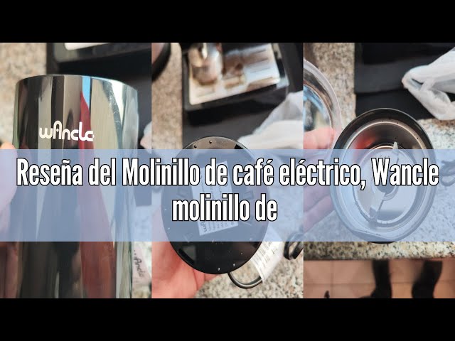 Vídeo relacionado con Molinillo de café eléctrico, Wancle molinillo de semillas, Molino de café de un toque (para frijoles, especias, etc.), con cepillo de limpieza (Negro+Rojo)