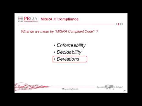 MISRA C Compliance - Excerpt from An Introduction to MISRA C:2012 Webinar