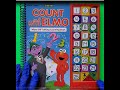 SESAME STREET Count With Elmo Wipe Off Talking Counting Book