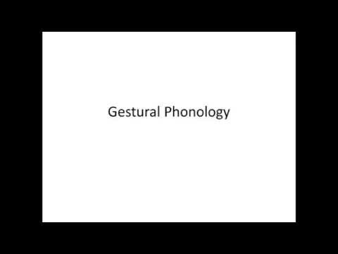 Gestural Phonology part 1