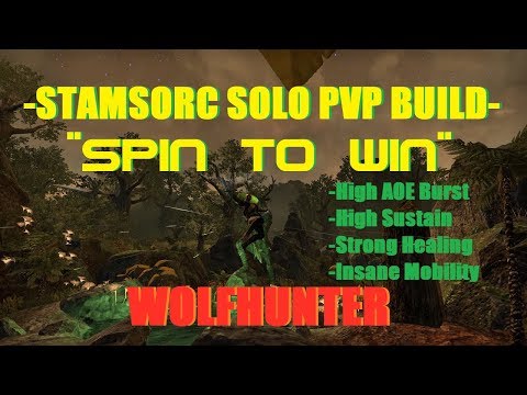 Dual Wield Stamsorc Solo PVP Build - "Spin to Win" - ESO Wolfhunter