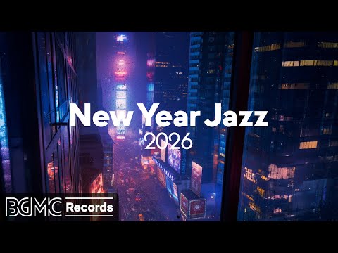 New Year Jazz 2026 🎷 Neon City Lights | Smooth Jazz BGM for Work & Study (24/7 LIVE)