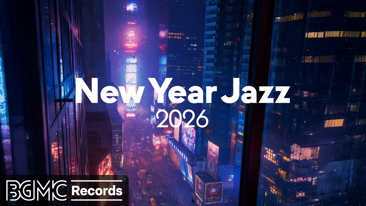 New Year Jazz 2026 🎷 Neon City Lights | Smooth Jazz BGM for Work & Study (24/7 LIVE)
