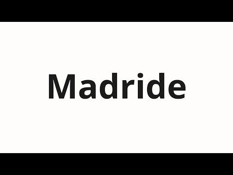 How to pronounce Madride | Мадриде (Madrid in Russian)